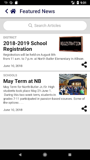North Butler Schools Screenshot 2