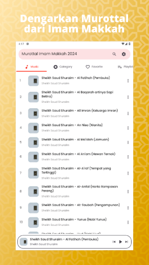 Murottal Imam Makkah 2024 Mp3 Screenshot 2