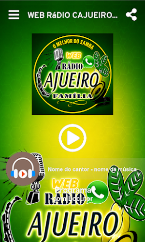 Web Rádio Cajueiro Família Screenshot 1