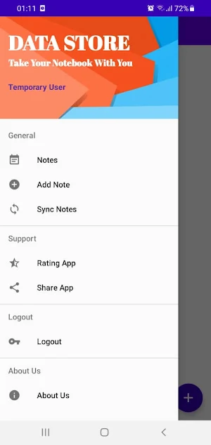 DATA STORE Screenshot 1