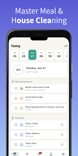 Home Management: Meal & Clean Screenshot 0