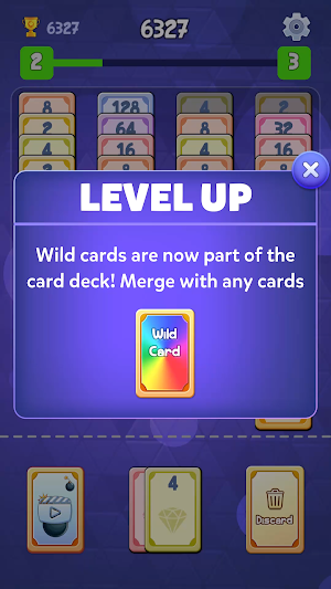2048 PowerOf2 Merge Card Screenshot 2
