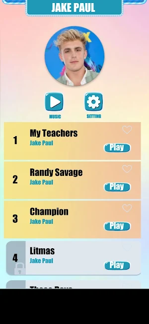 Jake Paul Music Tiles Game Screenshot 0