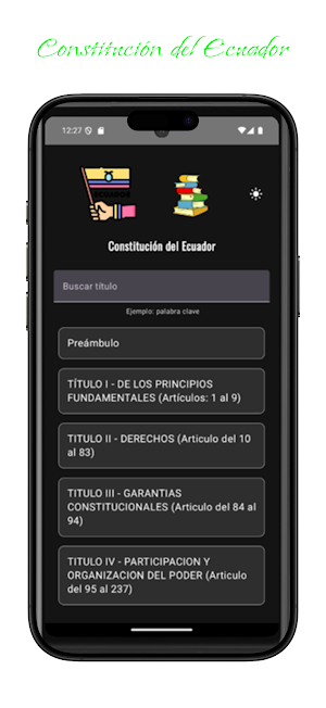 Constitución del Ecuador Screenshot 0