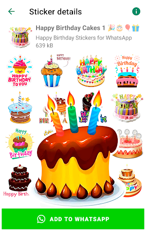 Happy Birthday Stickers for WA Screenshot 3