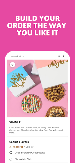 Night Owl Cookies Bakery Screenshot 1