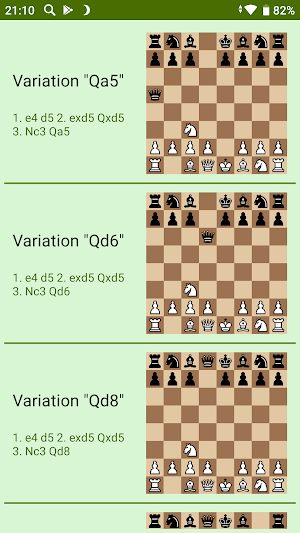 Combinations in the Scandinavian Defense Screenshot 1