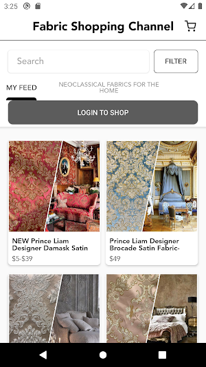 Fabric Shopping Channel Screenshot 1