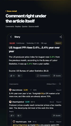 CoinScoop: Crypto News Alerts Screenshot 1