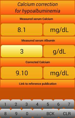 Calcium Correction For Albumin Screenshot 1
