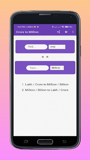 Crore to Million Converter Screenshot 0