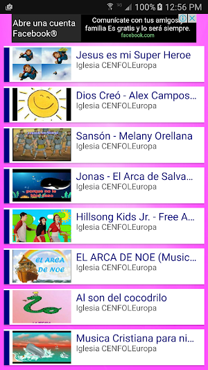 Videos y Canciones Infantiles Cristianos Screenshot 0