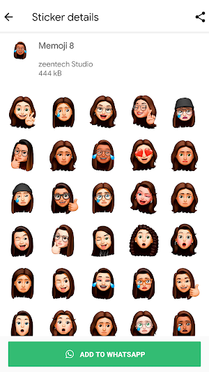 Memoji apple stickers : WAStickerApps for WhatsApp Screenshot 2