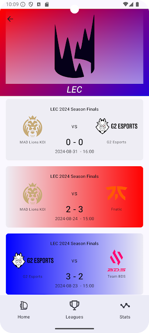 LoL Esports Tracker Screenshot 3