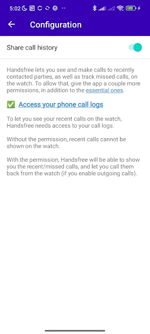 Handsfree for Garmin Screenshot 3