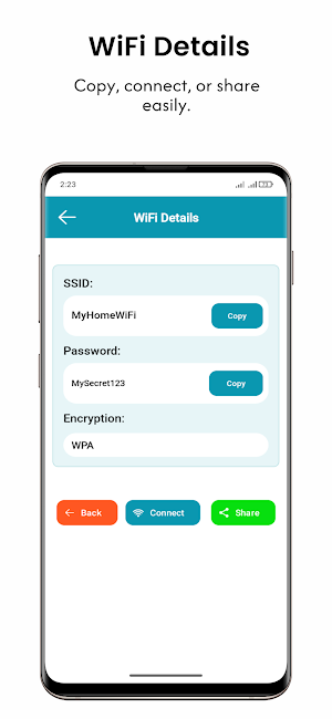 WiFi QR Code Scanner Screenshot 2