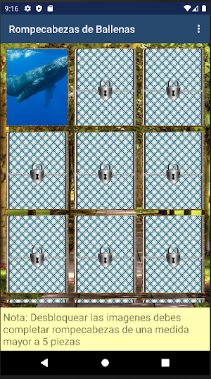 Rompecabezas de Ballenas Screenshot 1