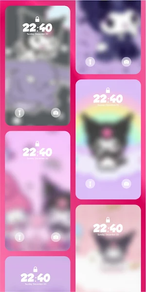 Wallpaper Cute: Kuromi Style Screenshot 3