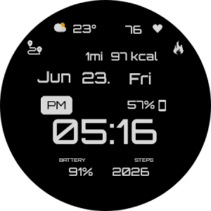 GRBL BLK Watch Face Screenshot 3