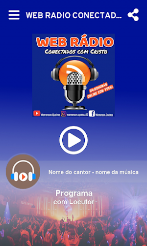 WEBRÁDIO CONECTADOS COM CRISTO Screenshot 0