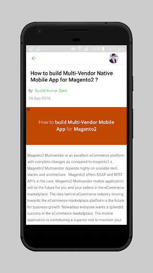 Wordpress Mobile Application Builder for Blogging Screenshot 2