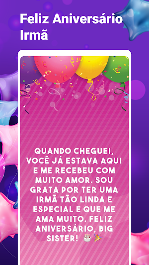 Mensagem Feliz Aniversário Screenshot 3