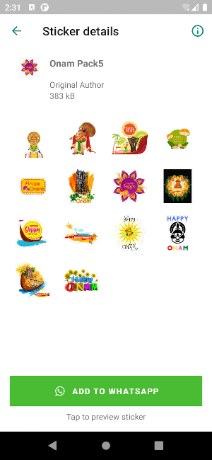 Onam Stickers Pro Screenshot 3