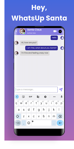 Santa Claus Fake Call, Chat Screenshot 3