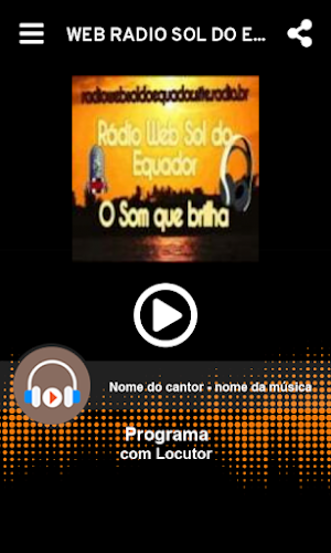 WEB RÁDIO SOL DO EQUADOR Screenshot 1