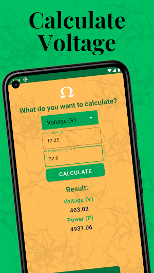 Ohm's Law Calculator Screenshot 2