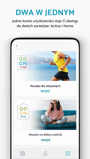GO ON – Muzyka Home & Active Screenshot 1