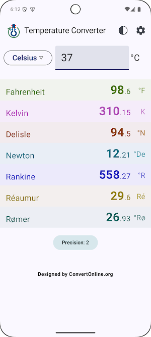 Temperature Converter Screenshot 1