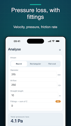 Ductwise: Duct Calculator Screenshot 1