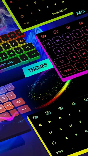LED Colorful Keyboard - RGB & Neon Keyboard Colors Screenshot 1