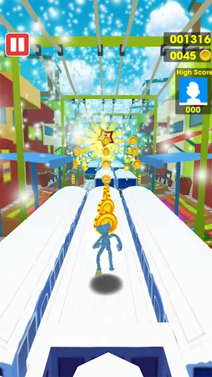 FNF Sky Train Surfers Screenshot 0