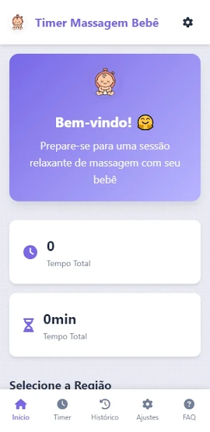 Timer Massagem do Bebê Screenshot 1