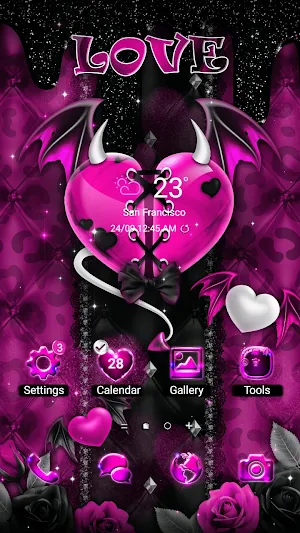 Valentine DevilHeart-Wallpaper Screenshot 0