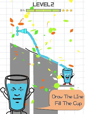 Clever Glass-Leisure Drawing Water Cup Puzzle Game Screenshot 3