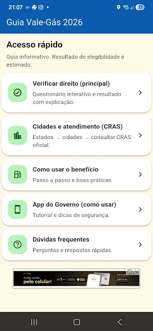 Vale Gás 2026 Guia Screenshot 0