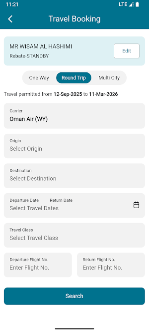 iFlyStaff - Oman Air Screenshot 2