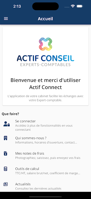 Actif Connect Screenshot 0