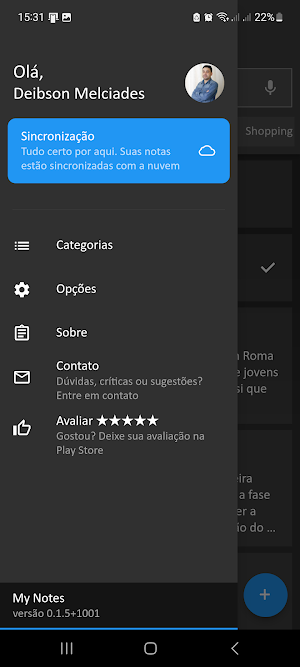 Notas, anotações e lembretes Screenshot 3