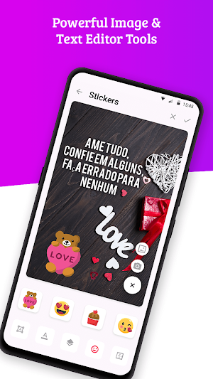 Write Portuguese Text on photo Screenshot 1
