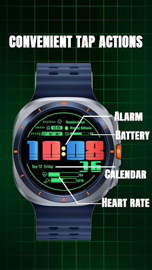 GamePass Pixel Style WatchFace Screenshot 2