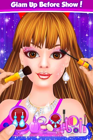 Ballerina Doll Fashion Salon Makeup Dress up Game Screenshot 1