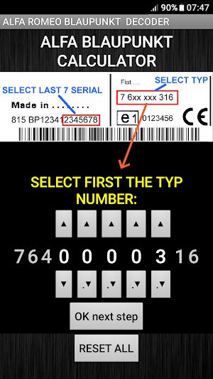 Blaupunkt Alfa Radio Code Decoder Screenshot 0