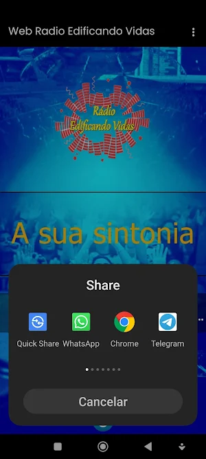Web Rádio Edificando vidas Screenshot 3