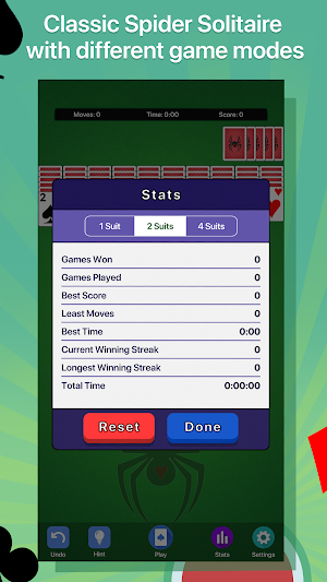 Spider Solitaire Screenshot 1