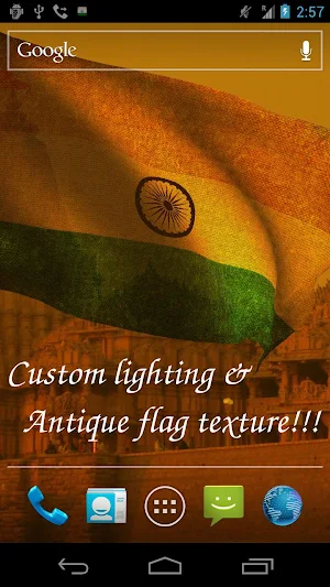 India Flag Live Wallpaper Screenshot 1