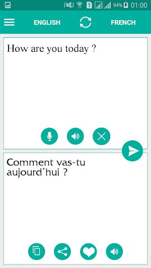 French English Translator Screenshot 2